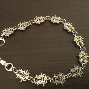 Sterling silver Kanji bracelet